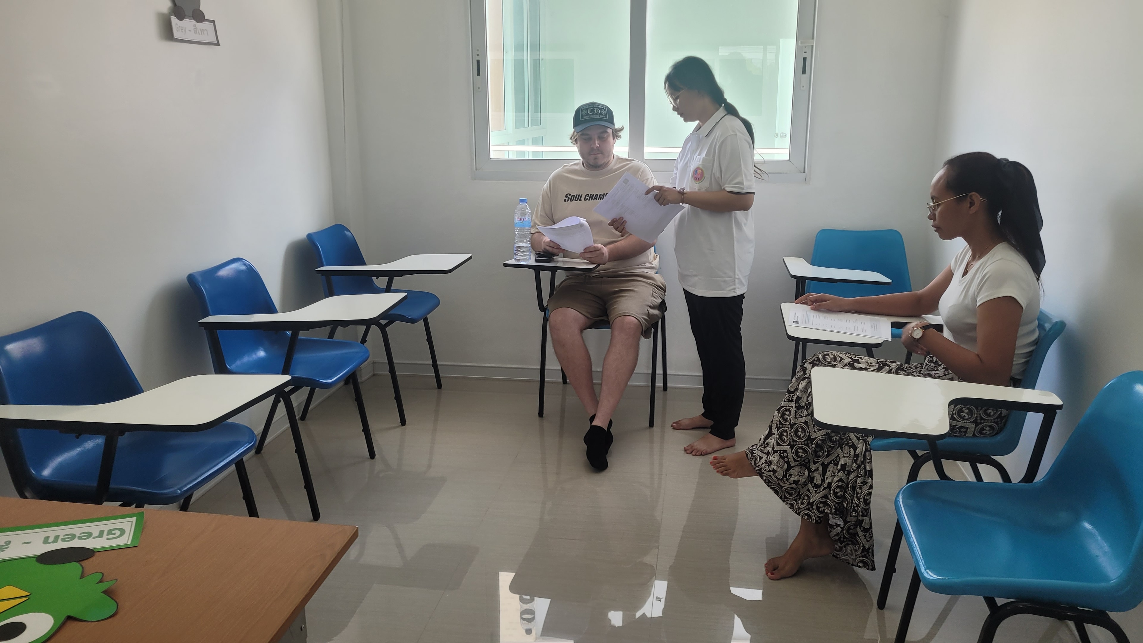 Classroom lesson at Charity For Kids